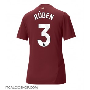 Manchester City Ruben Dias #3 Terza Maglia Femmina 2024-25 Manica Corta